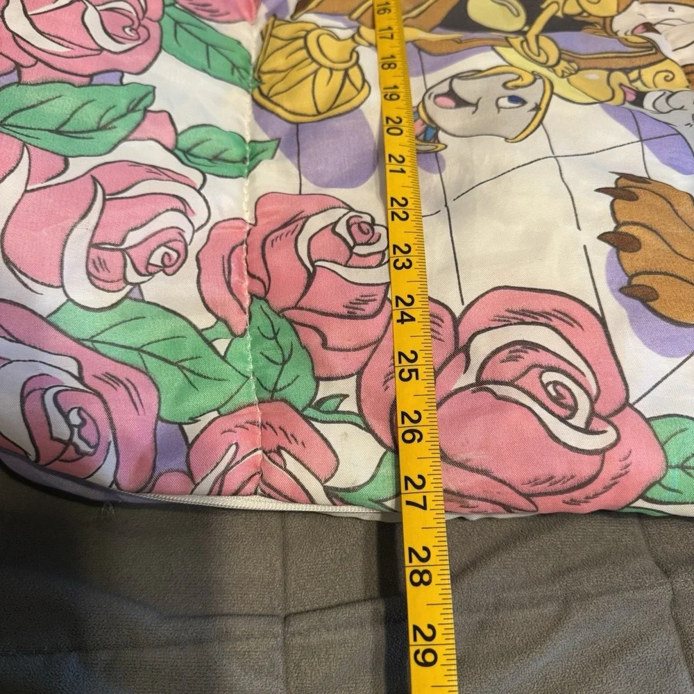 Vintage Beauty‎ & The Beast Sleeping Bag Belle 1990s Disney 27x55
